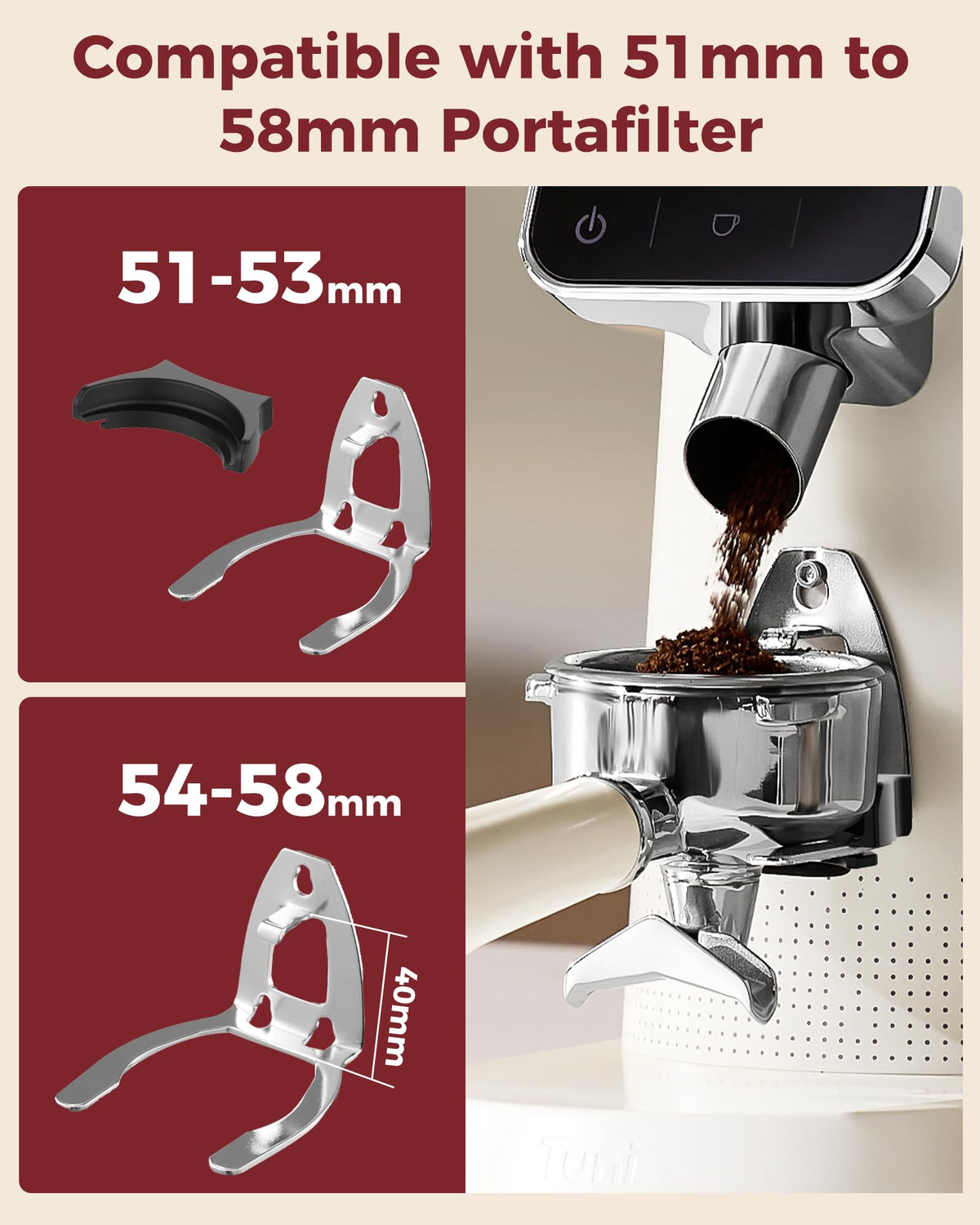 Conical Burr Coffee Grinder with 70 Grind Settings I6164