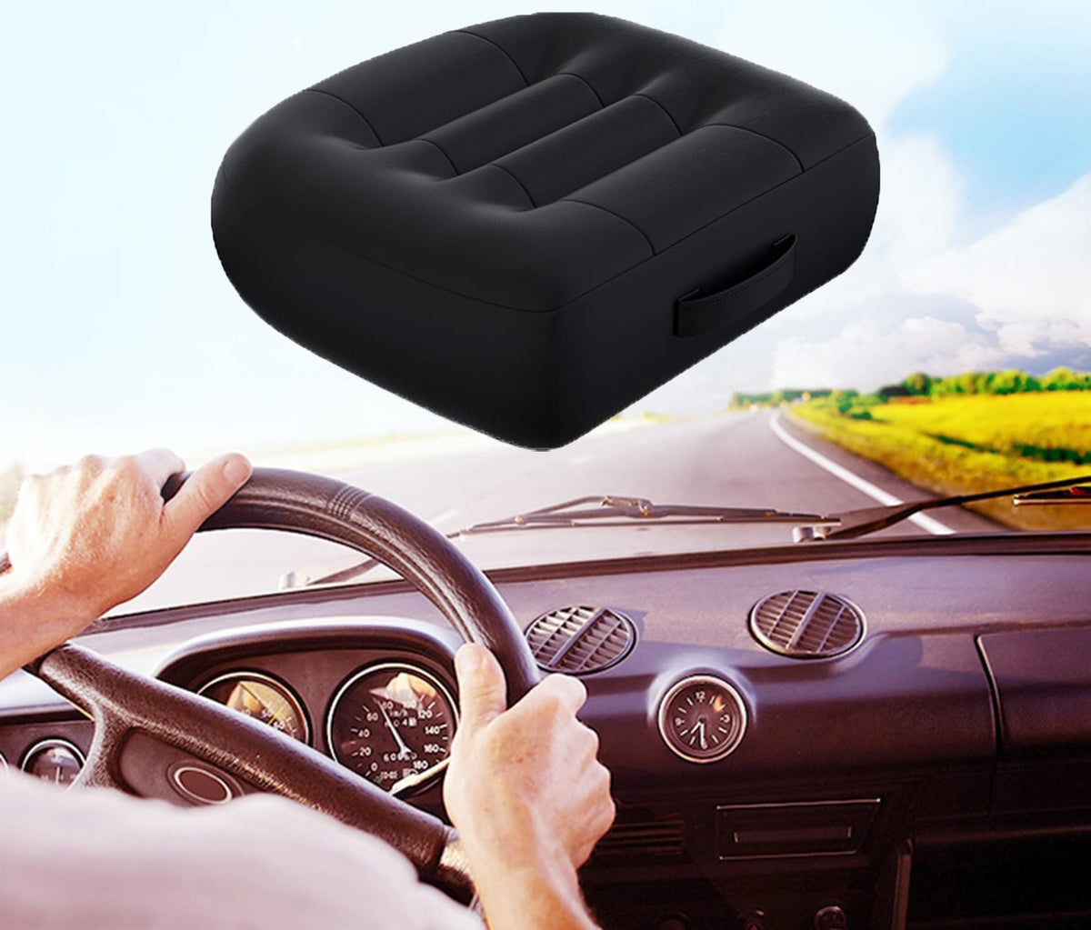 Black Inflatable Booster Seat Cushion B918463