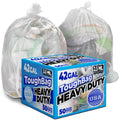 42 Gallon Clear Trash Bags 50 Count 3 Mil B841573