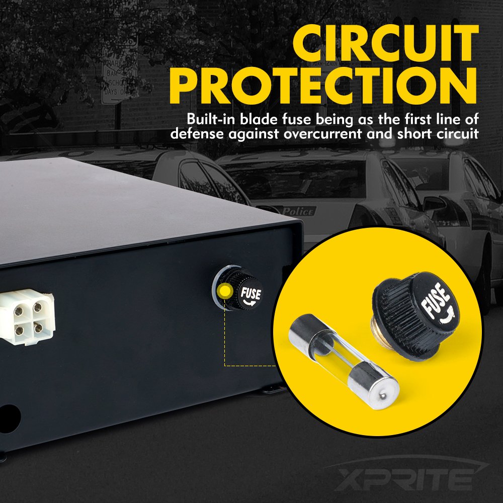 12V 100W 7 Tone Warning Speaker Siren Set with Microphone I869118