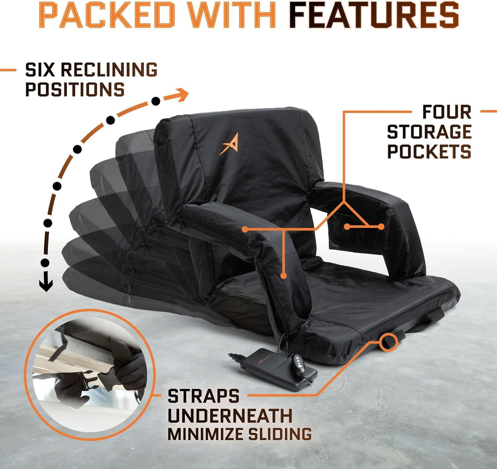 Heated Stadium Seats for Bleachers with Back Support W3110