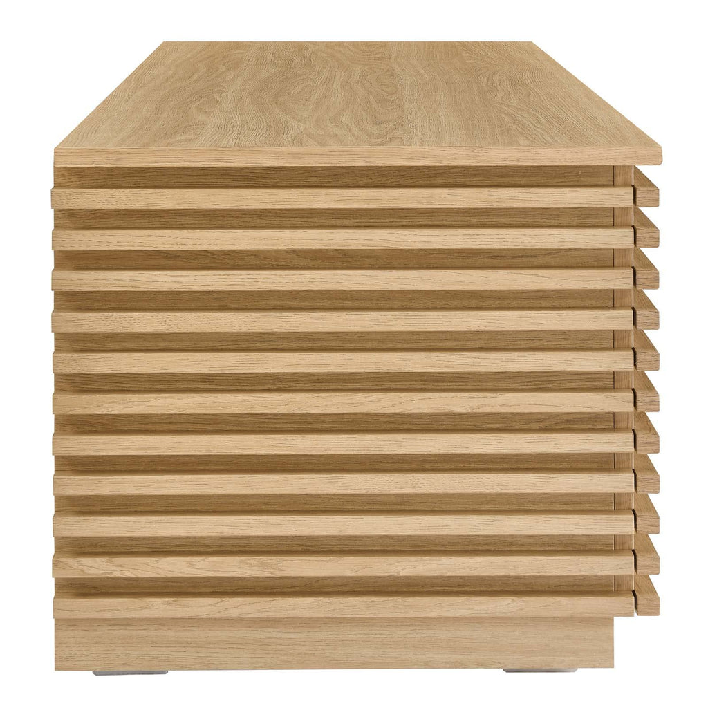 Oak Wood Grain Storage Bench N23800