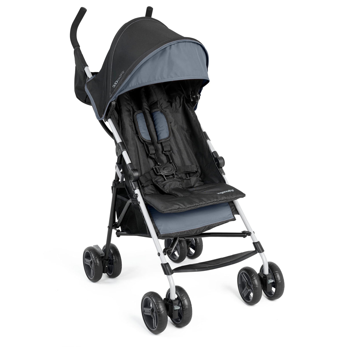 Lightweight Compact Fold Stroller with Canopy and Recline, Slate Grey K721629