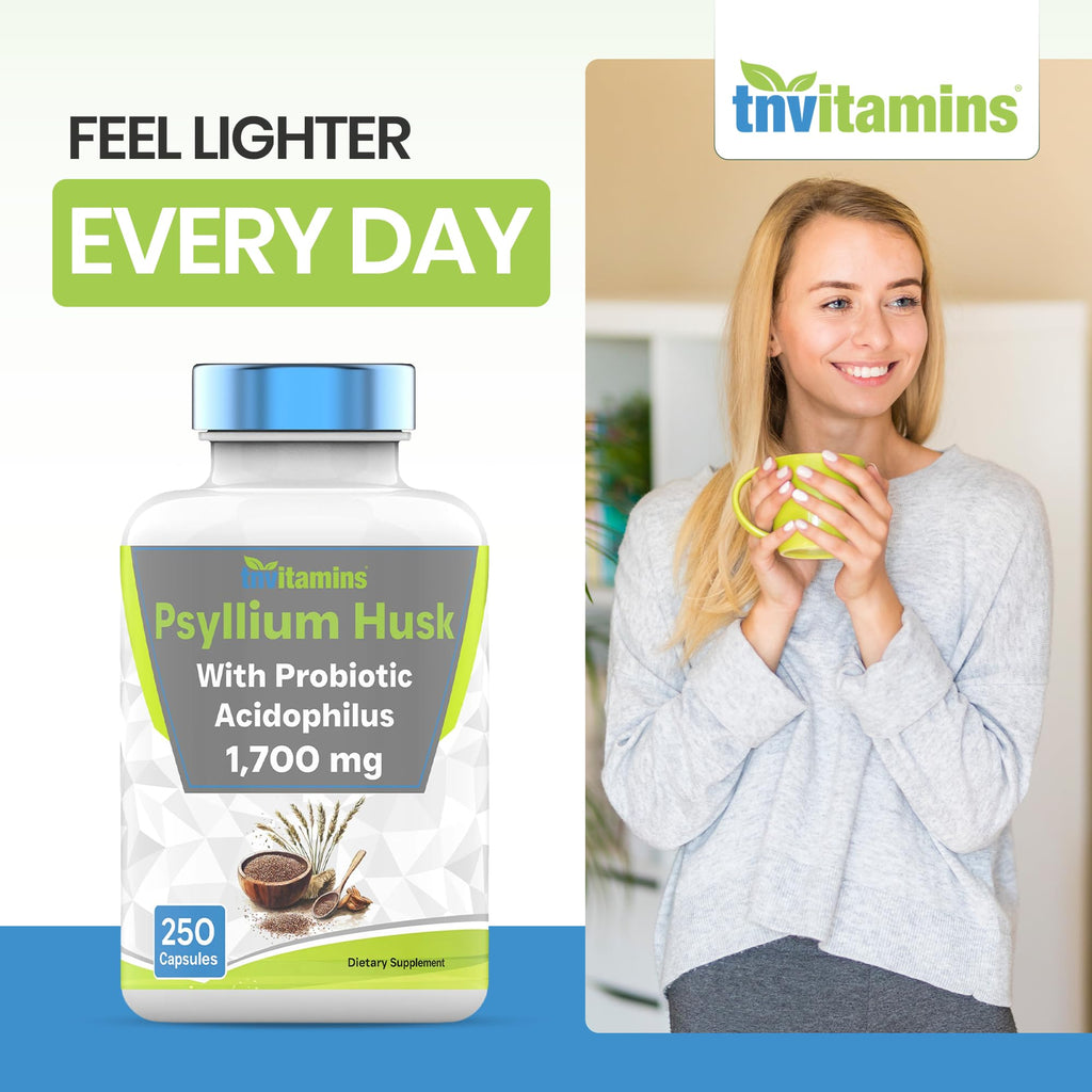 Psyllium Husk Capsules 1700 MG 250 Capsules H83227