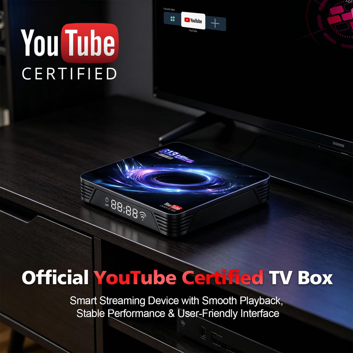 Android TV Box 4K Streaming Device W40284
