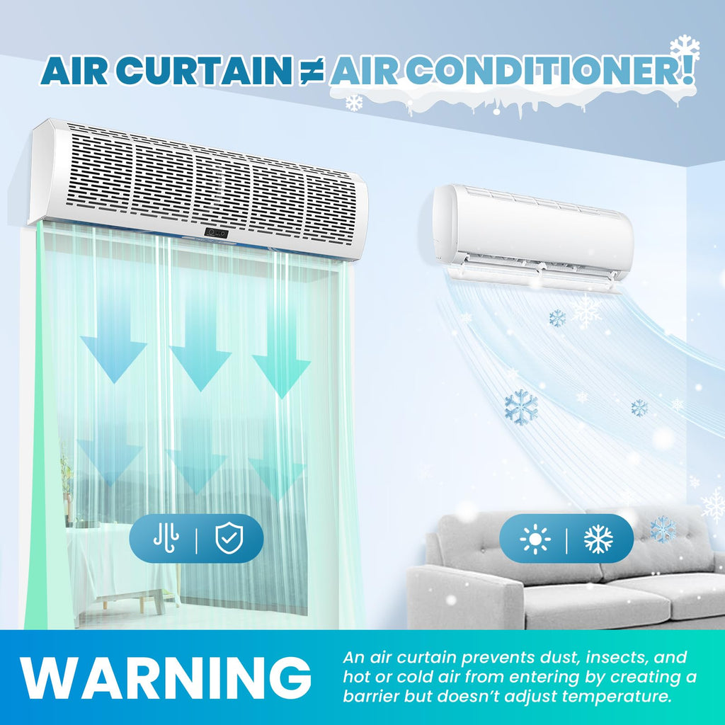 36 Inch Wall Mounted Air Curtain Fan J435