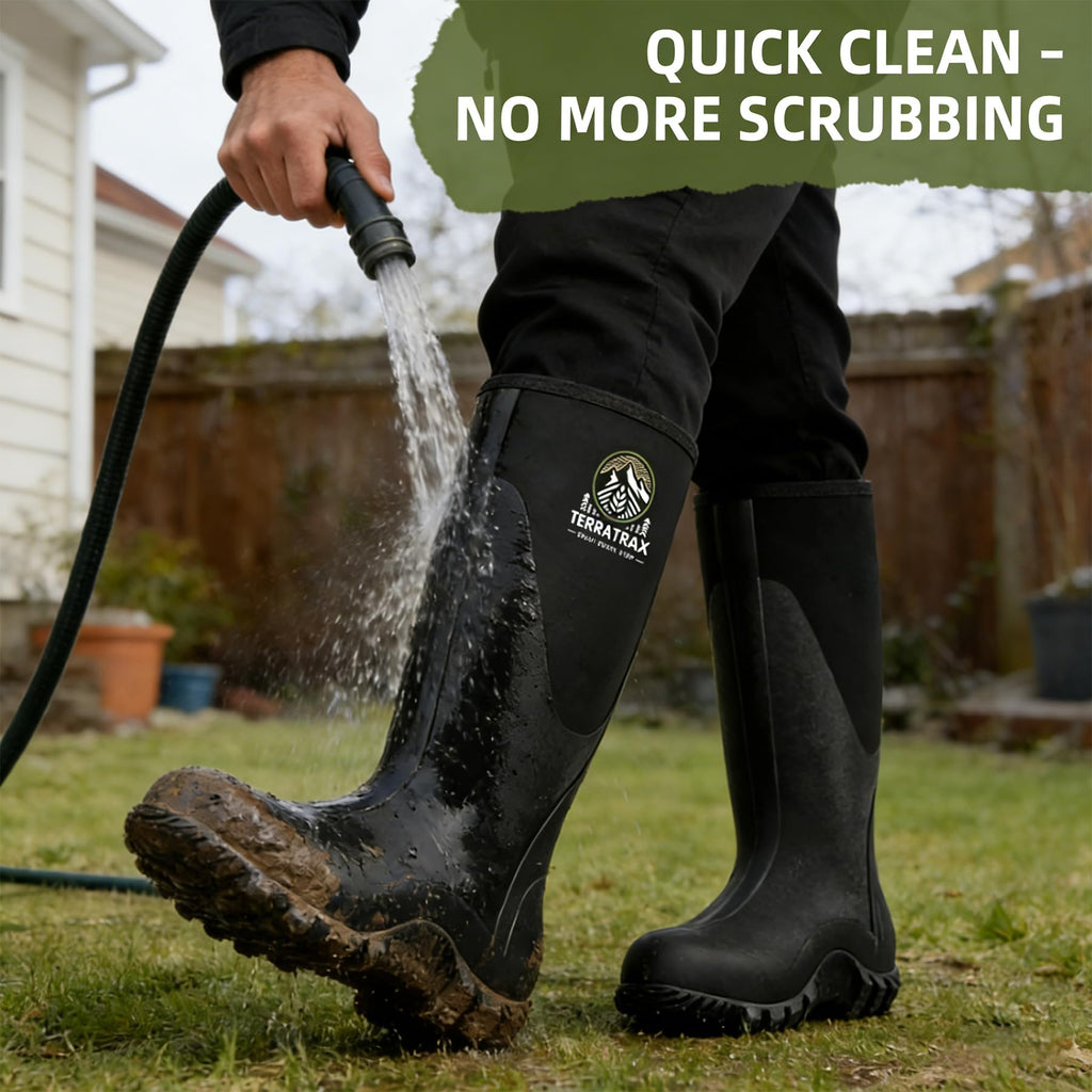 Men's Waterproof 6mm Neoprene Rubber Boots E887111
