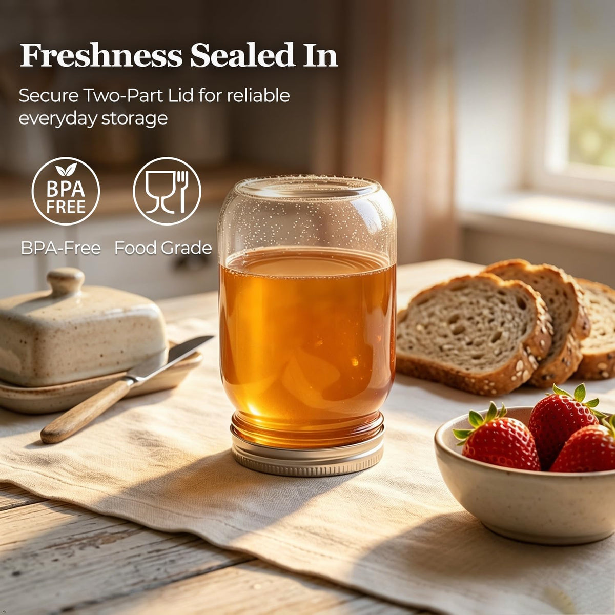 16 oz Regular Mouth Mason Jars 12 Pack Z427356