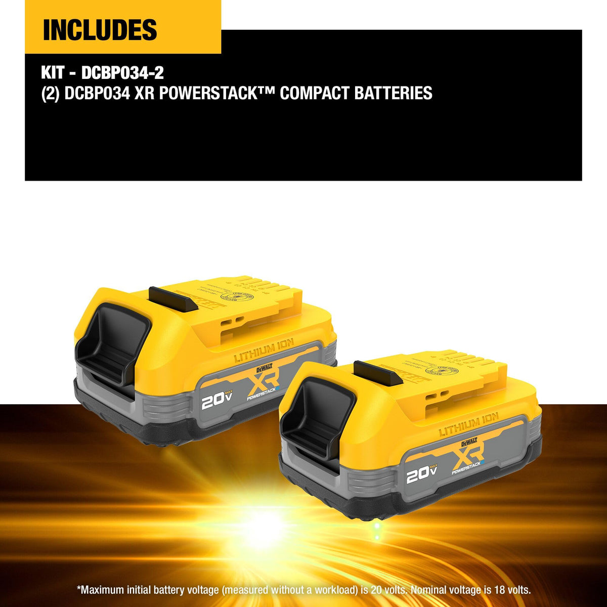 20V MAX Lithium Ion Battery 2 Pack C312