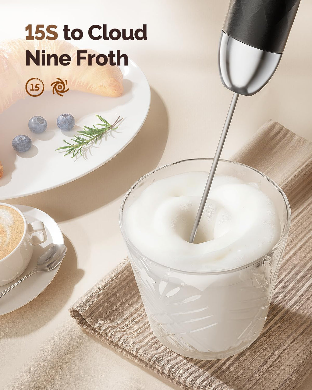 Rechargeable Milk Frother B82641