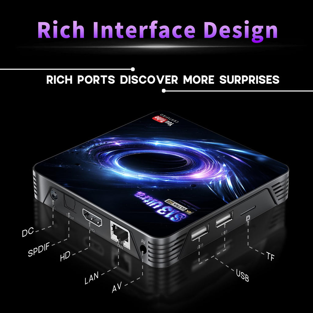 Android TV Box 4K Streaming Device W40284