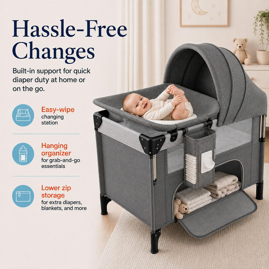 3-in-1 Baby Travel Playard with Changing Table A755464