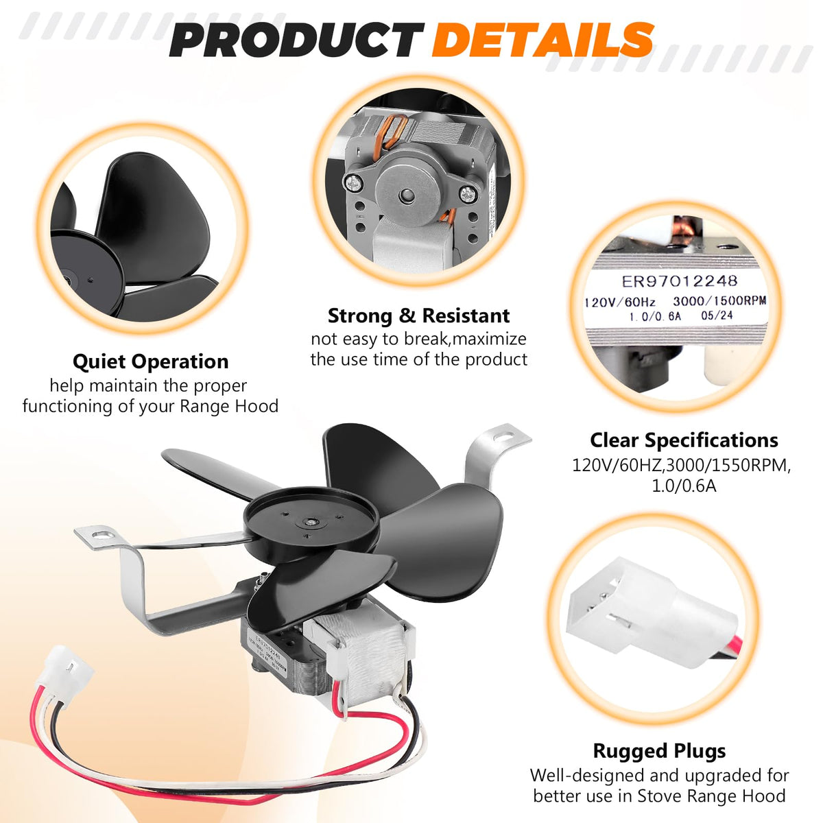 Range Hood Fan Motor Y8694