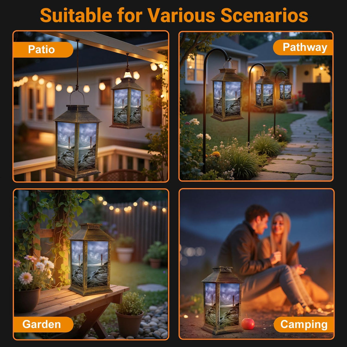 Waterproof LED Solar Lantern P294
