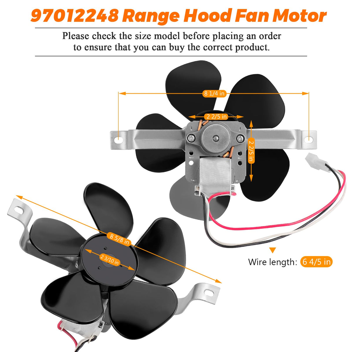 Range Hood Fan Motor Y8694