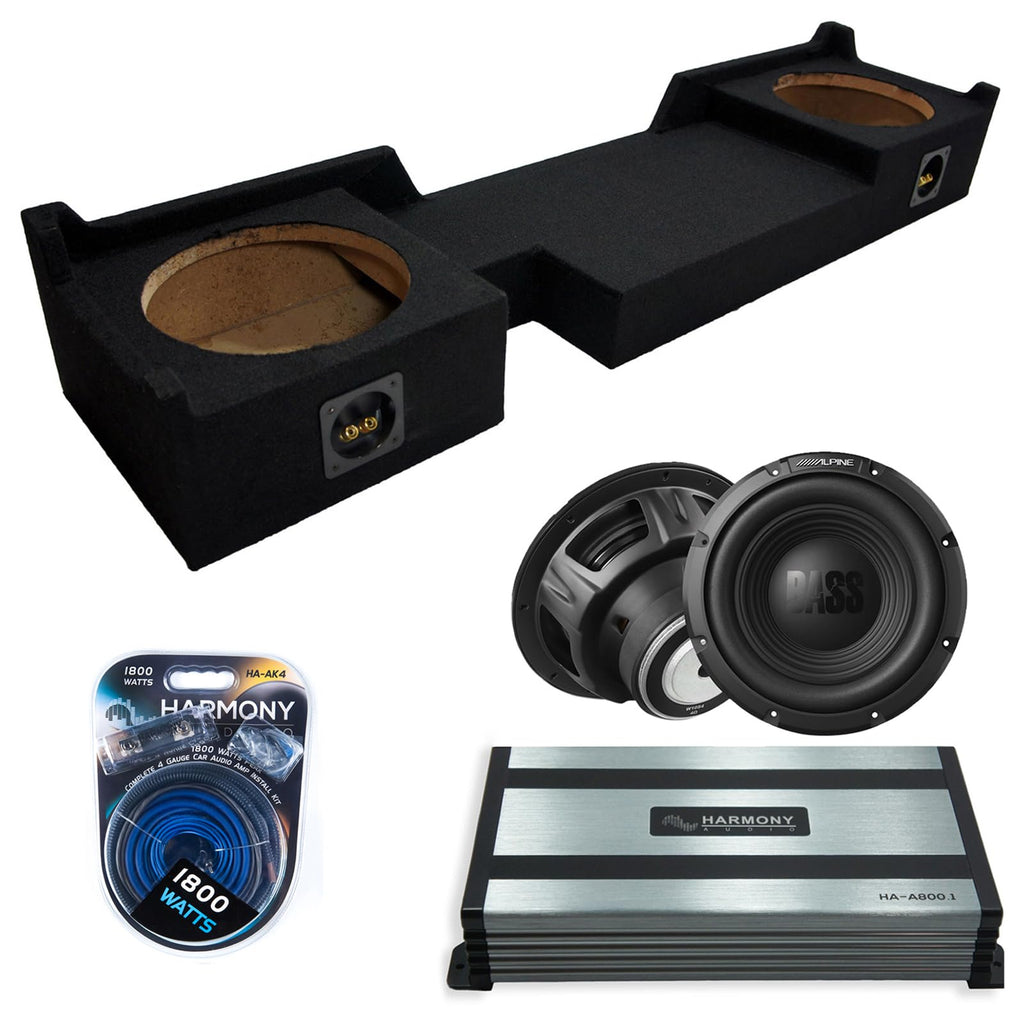 Dual 10 Loaded Sub Box with Amp J416920