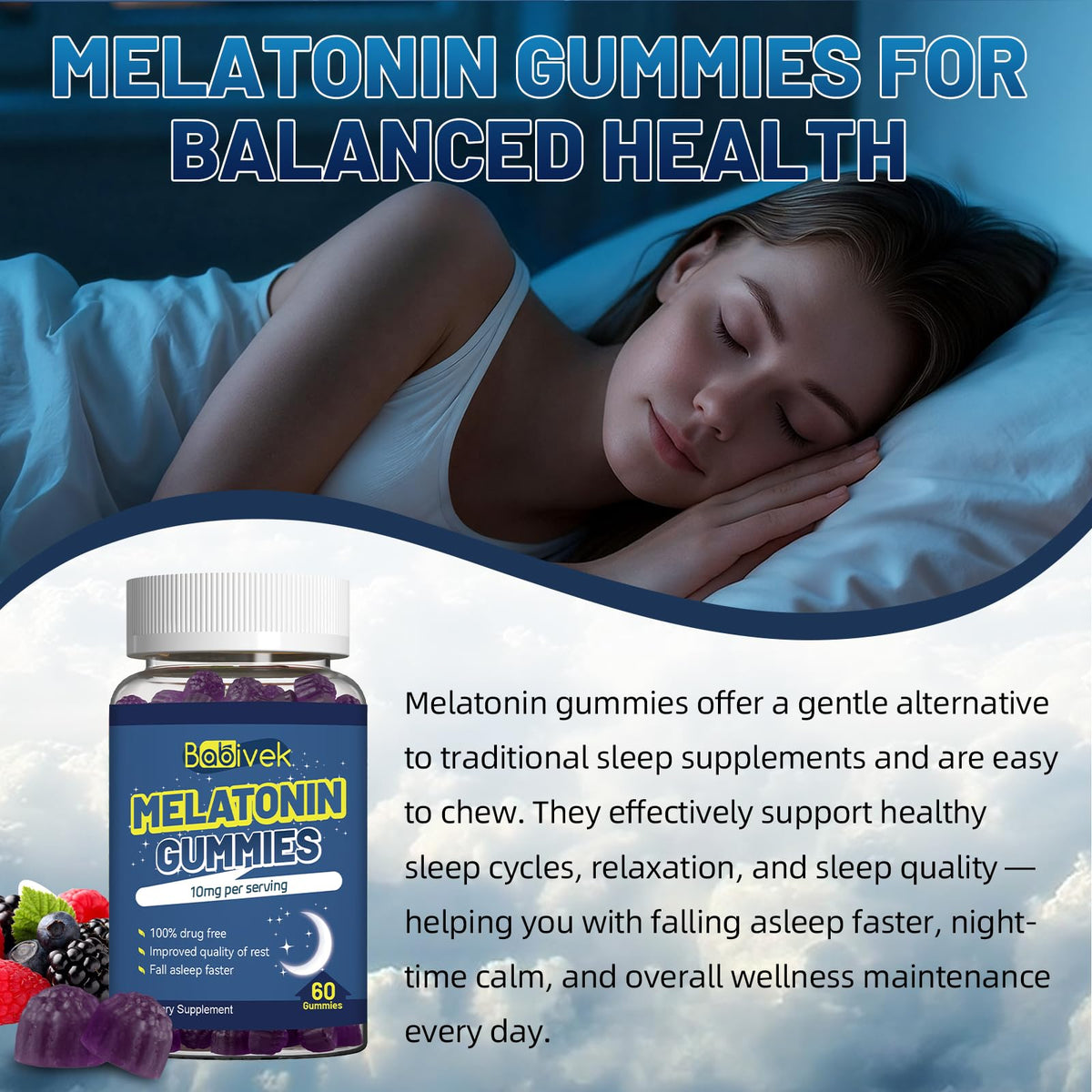 10mg Melatonin Gummies 60 Count L79294