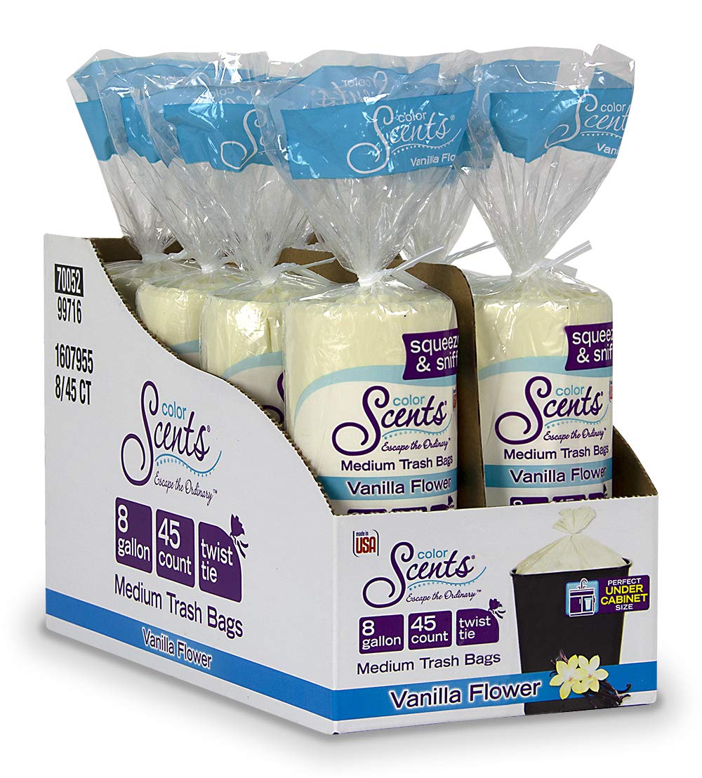 8 Gallon Twist Tie Trash Bags, 360 Total Bags H106241