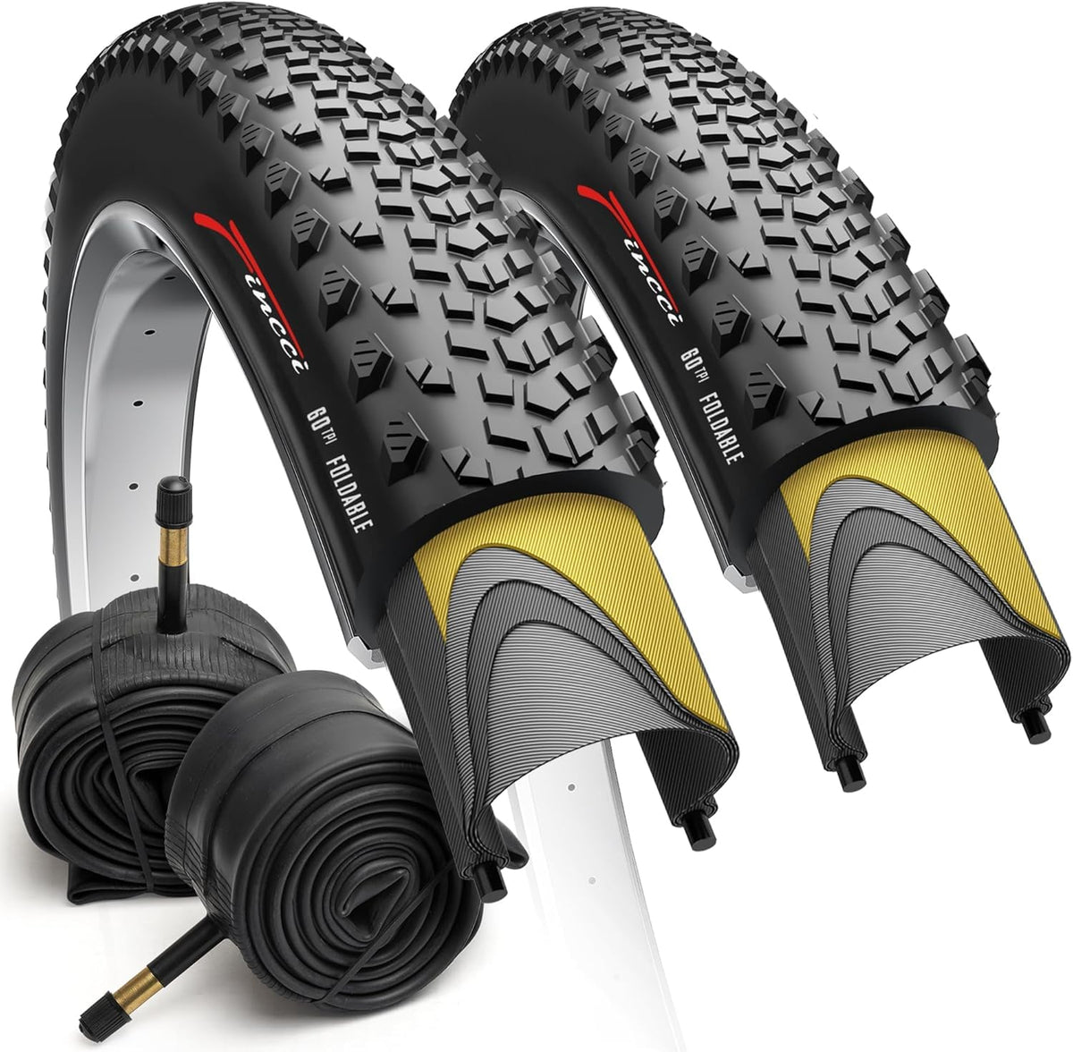 700x40c Gravel Bike Tire & Tubes Schrader Foldable 28" B82785
