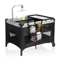 Black Baby Bassinet Playpen M302