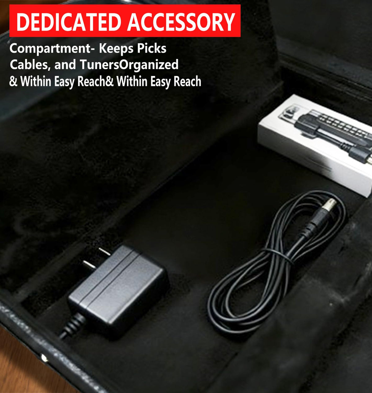 39 Inch Wooden Hard Shell Electric Guitar Case with Lock Latch X522