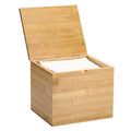Bamboo Facial Towel Holder with Lid V105