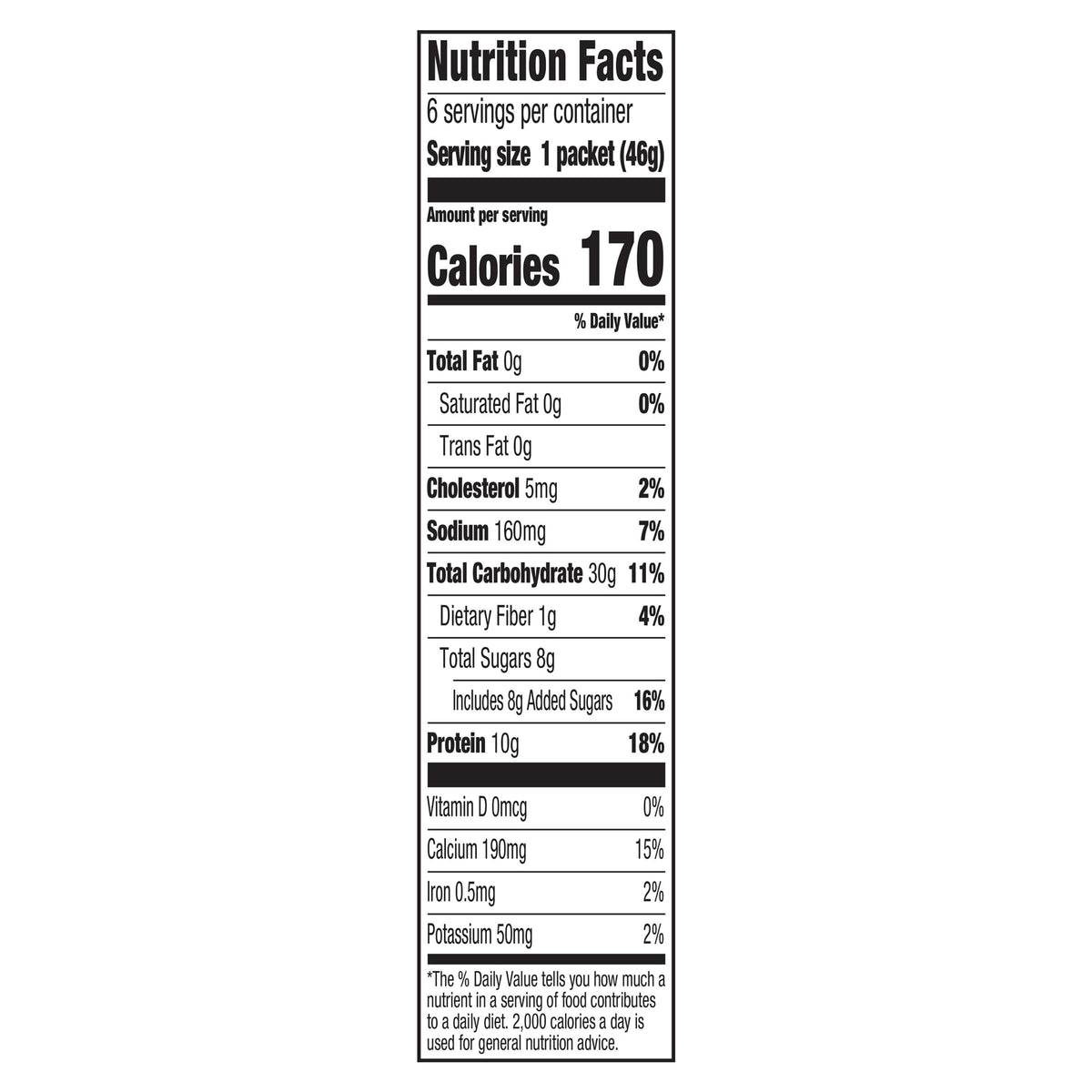 Instant High Protein Hot Cereal, Maple Brown Sugar, 12 Packets G39404