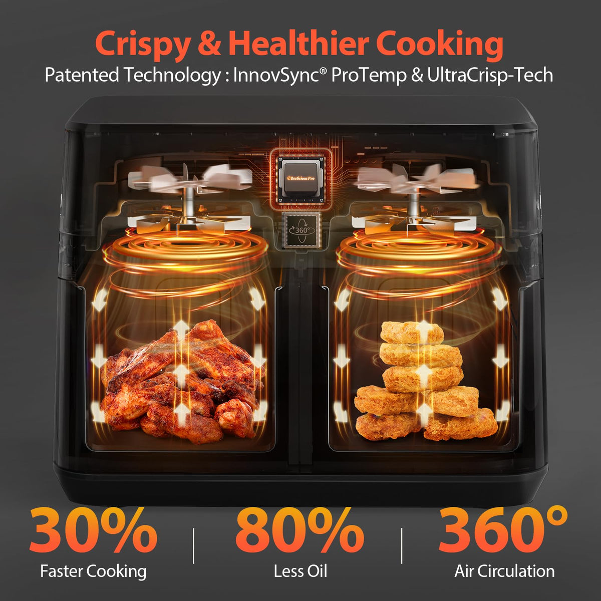 12QT Large Dual Air Fryer K11601