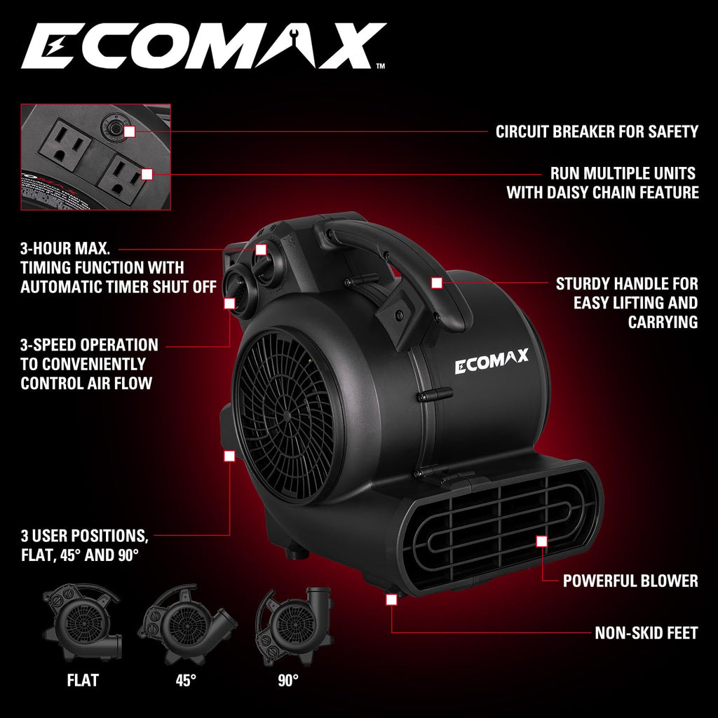Air Mover Blower Fan 950 CFM with Timer X274