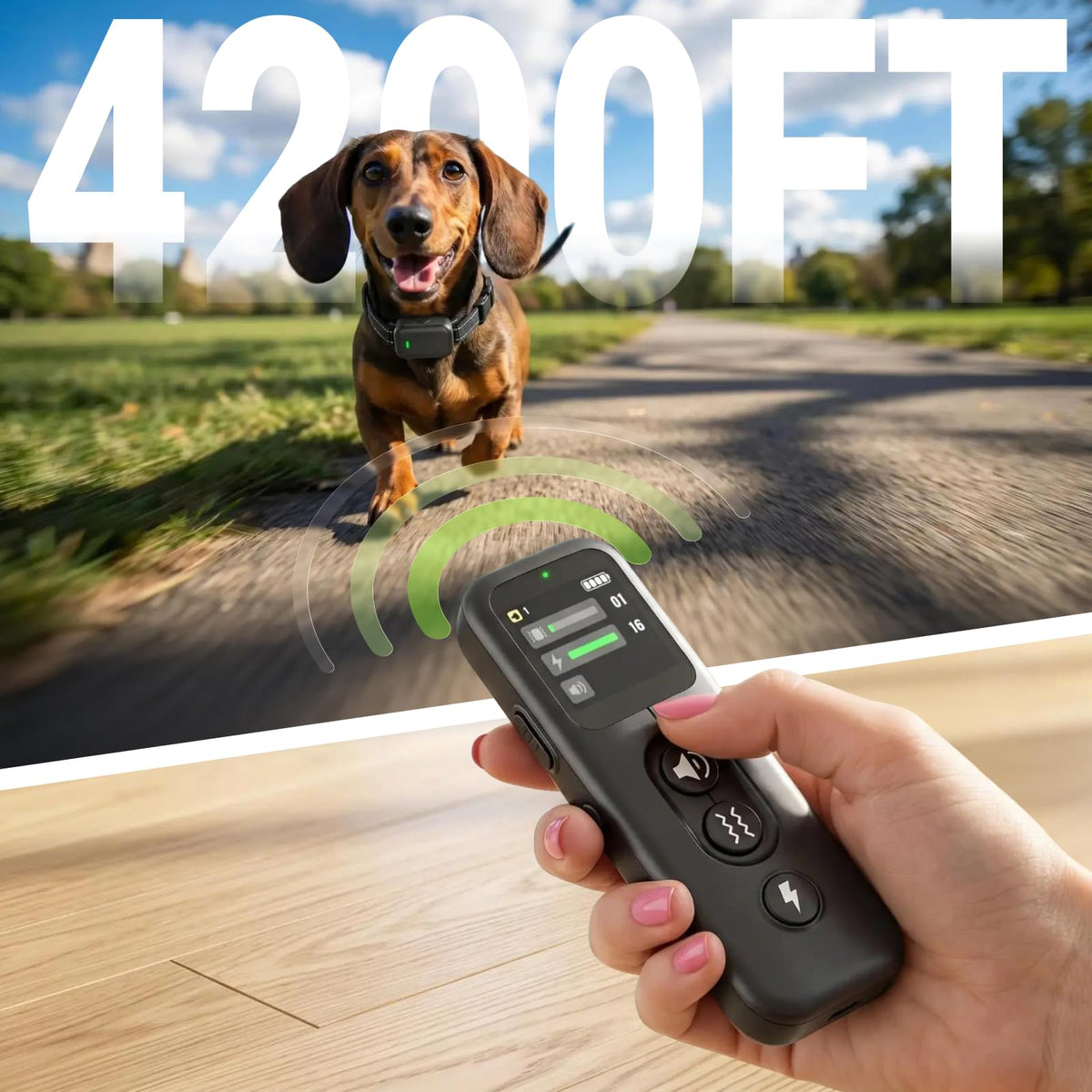Ultra-Small IPX8 Dog Training Collar with Beep & Vibration & Shock I62098
