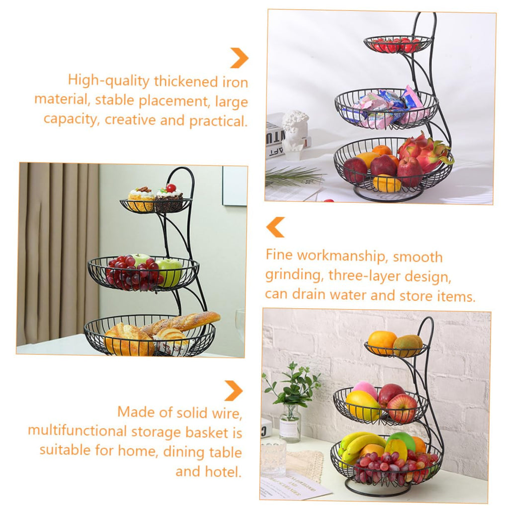 3-Tier Iron Basket K32428