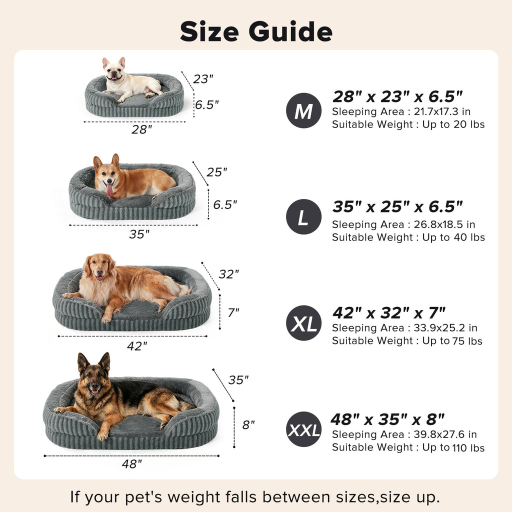Washable 42" Orthopedic Dog Bed N6686