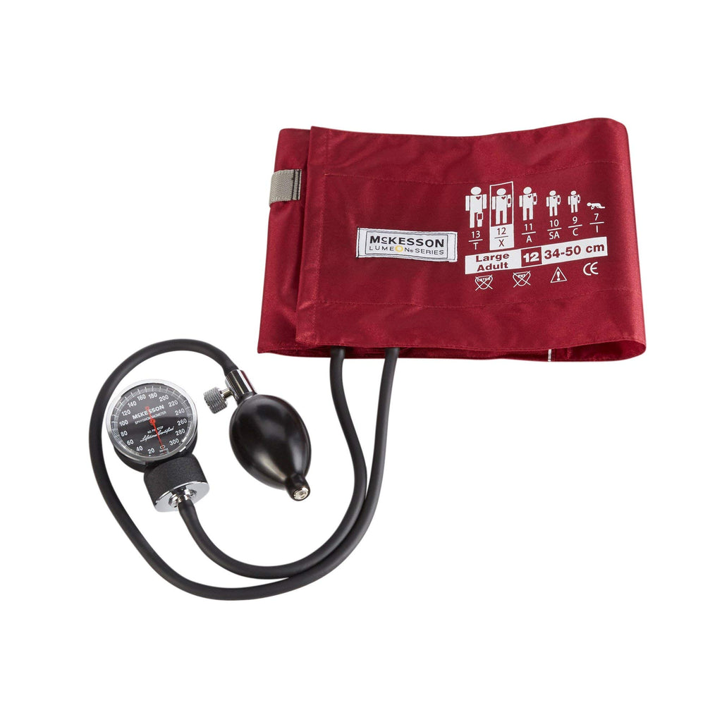 Aneroid Sphygmomanometer, Burgundy, Large, 34-50 cm, 1 ct W247