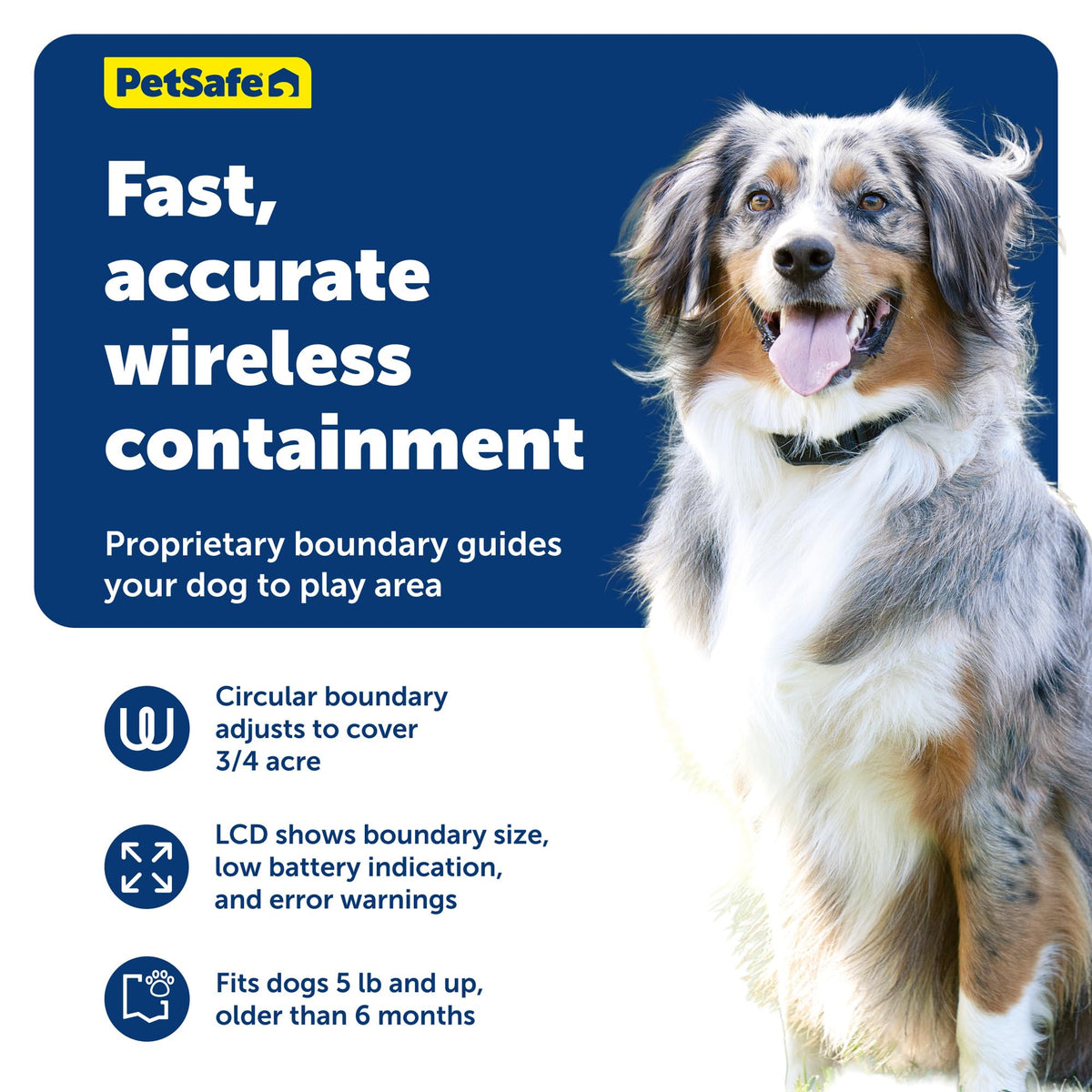 Compact Wireless Fence, 2-Dog, Up to 3/4 Acre T483668