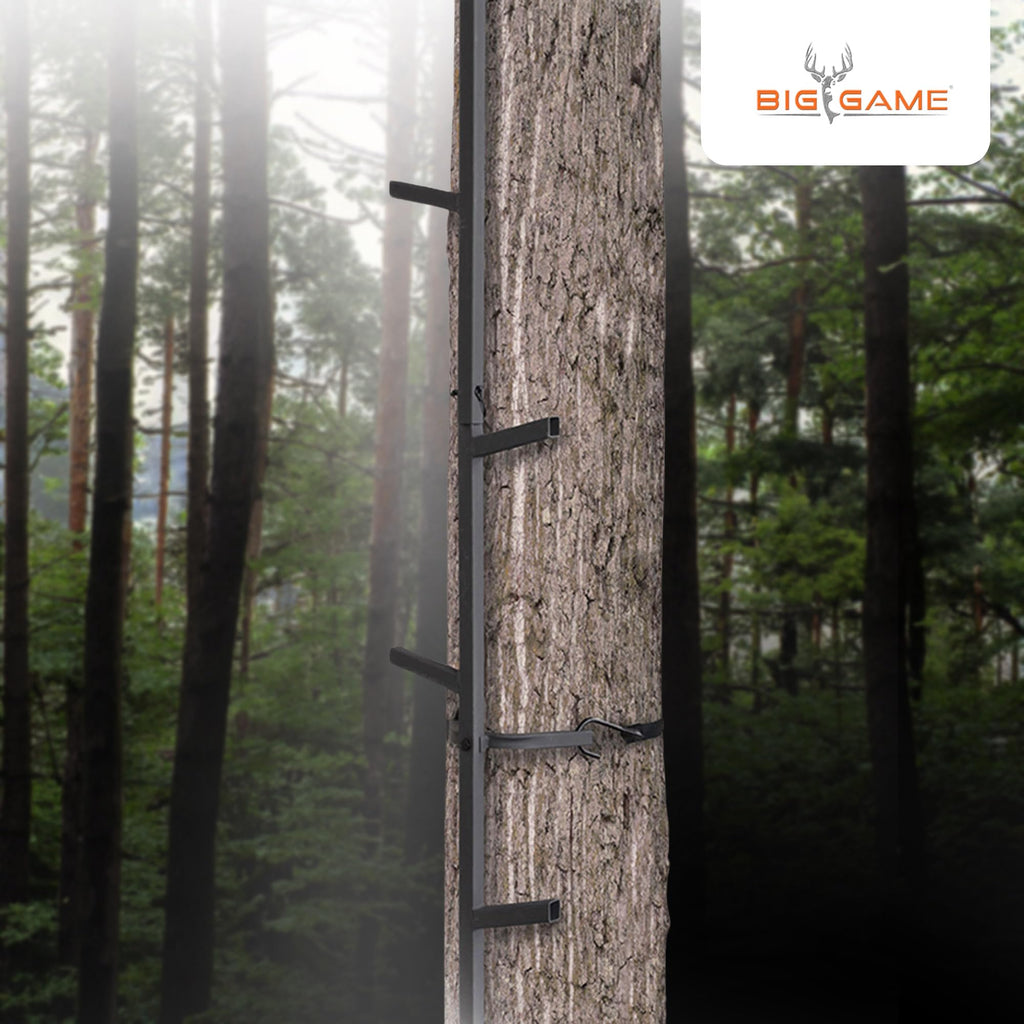 Steel Hang-On Treestand with Flip-Back Seat and Climbing Sticks Z45715