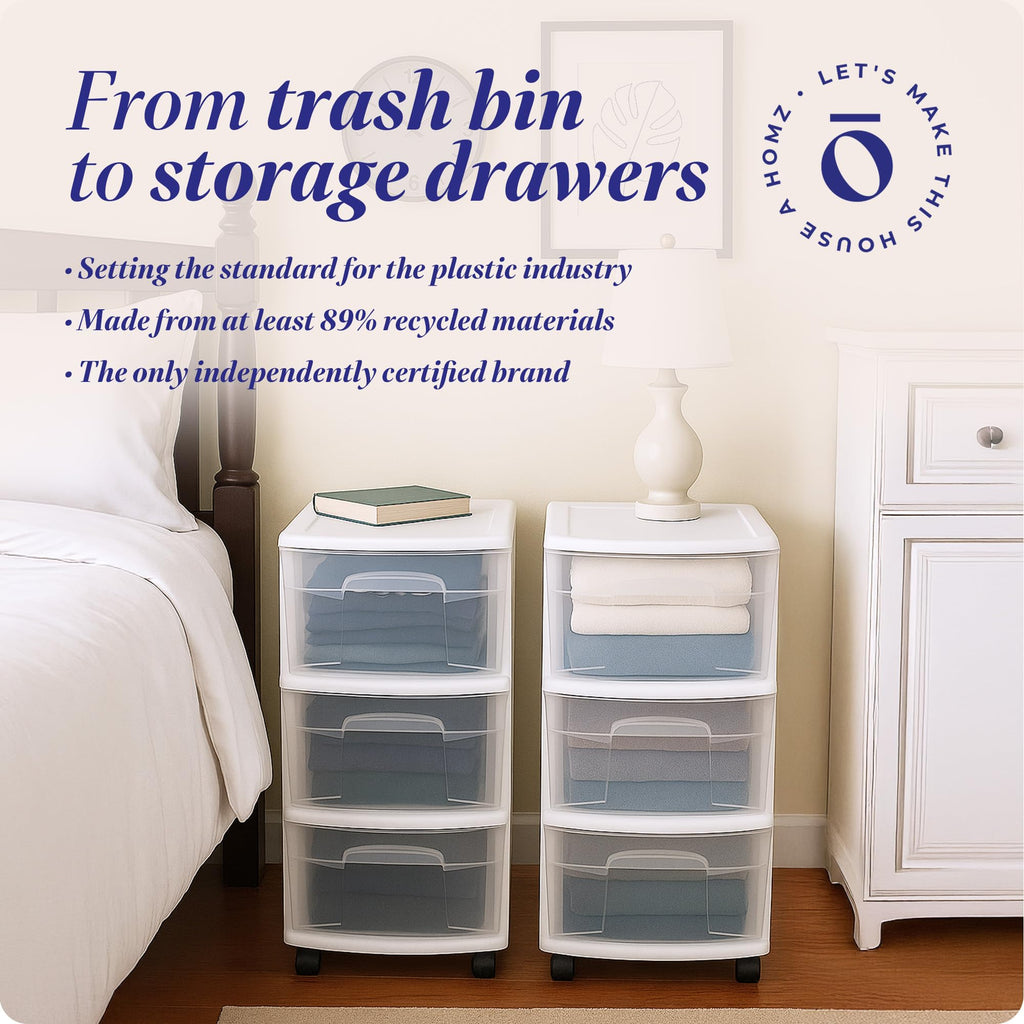 3-Tier Storage Cart with Removable Wheels F61476