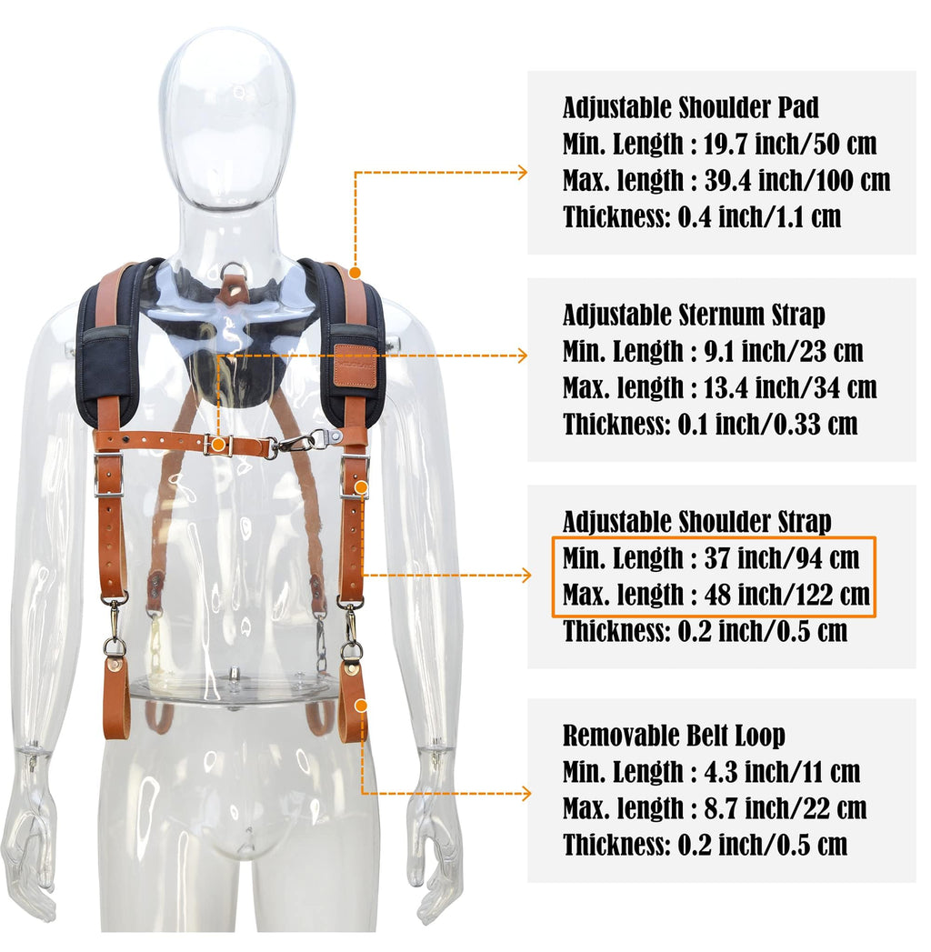 Leather Tool Belt Suspenders F83914