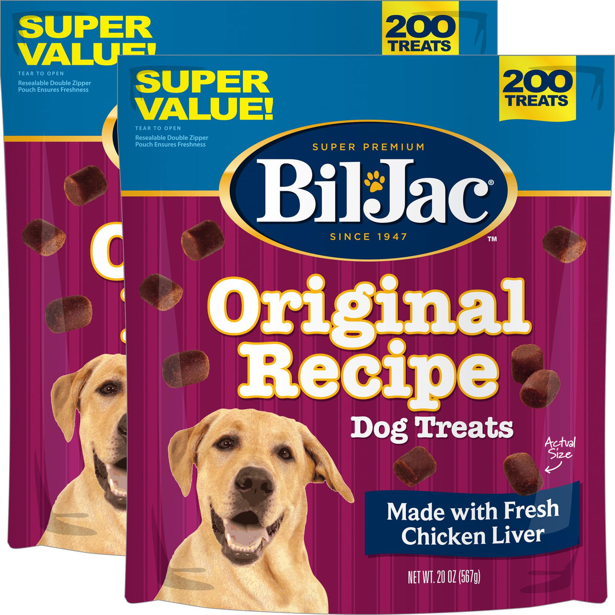 Soft Training Treats for Dogs with Chicken Liver 20oz 2-Pack C4989
