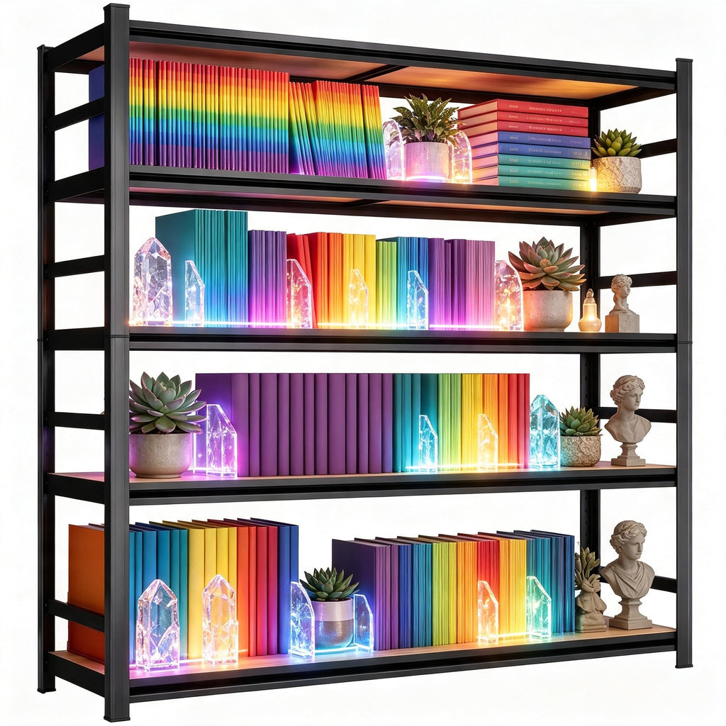 5 Tier Adjustable Wooden Bookshelf N33099