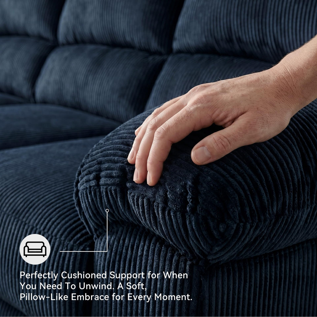 Navy Corduroy Sofa E20493