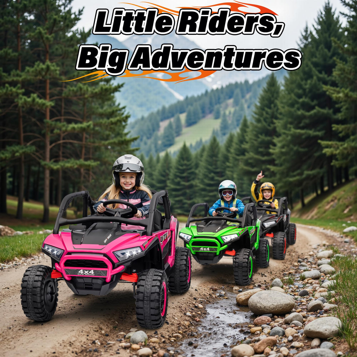 24V 2 Seater Off-Road UTV Ride on Car with Remote Control J855576