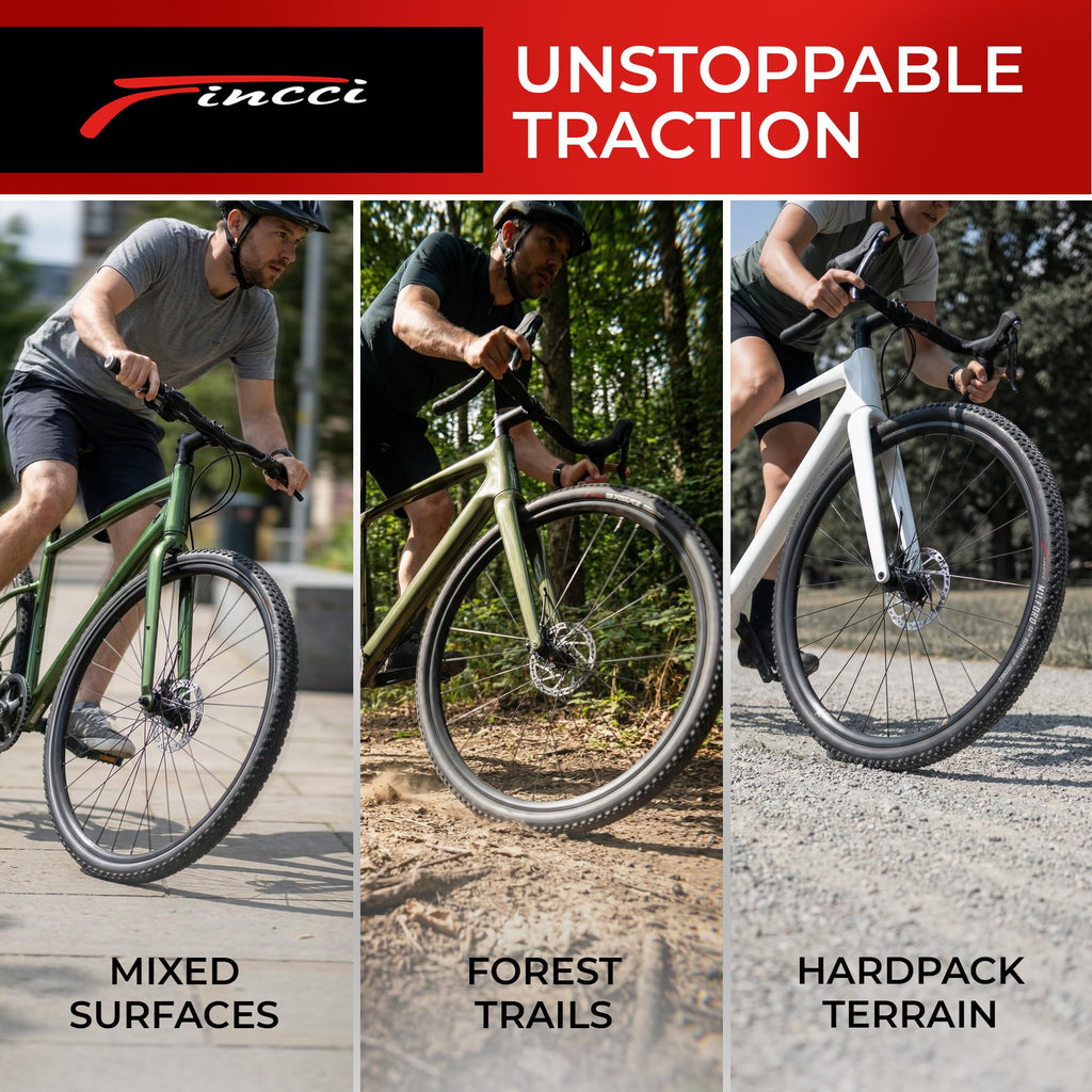 700x40c Gravel Bike Tire & Tubes Schrader Foldable 28" B82785