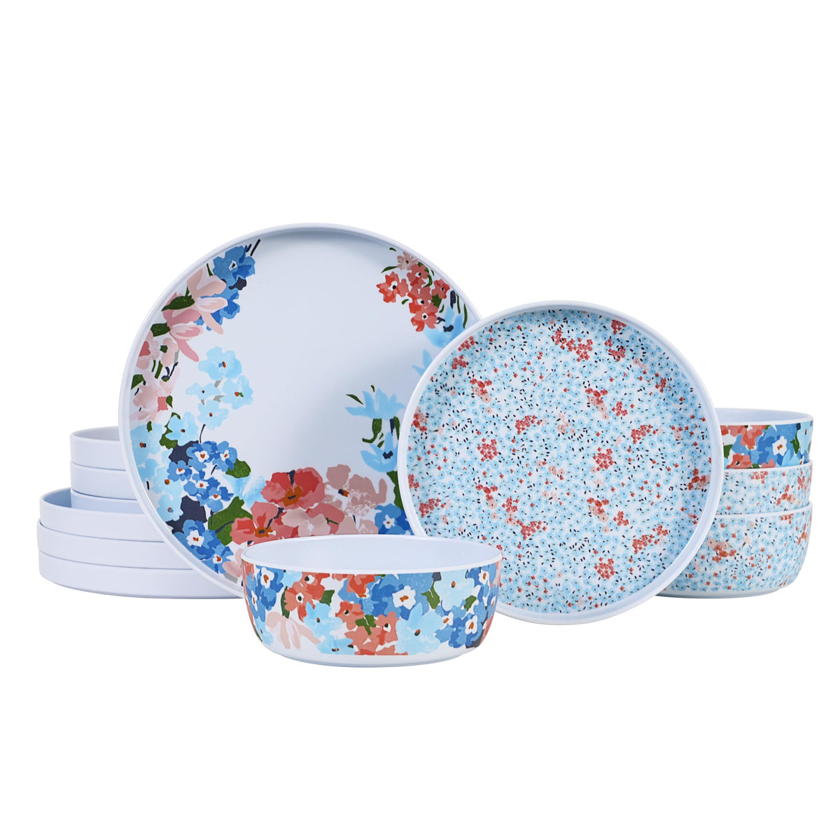 12 Pcs Melamine Dinnerware Set for 4 F543020