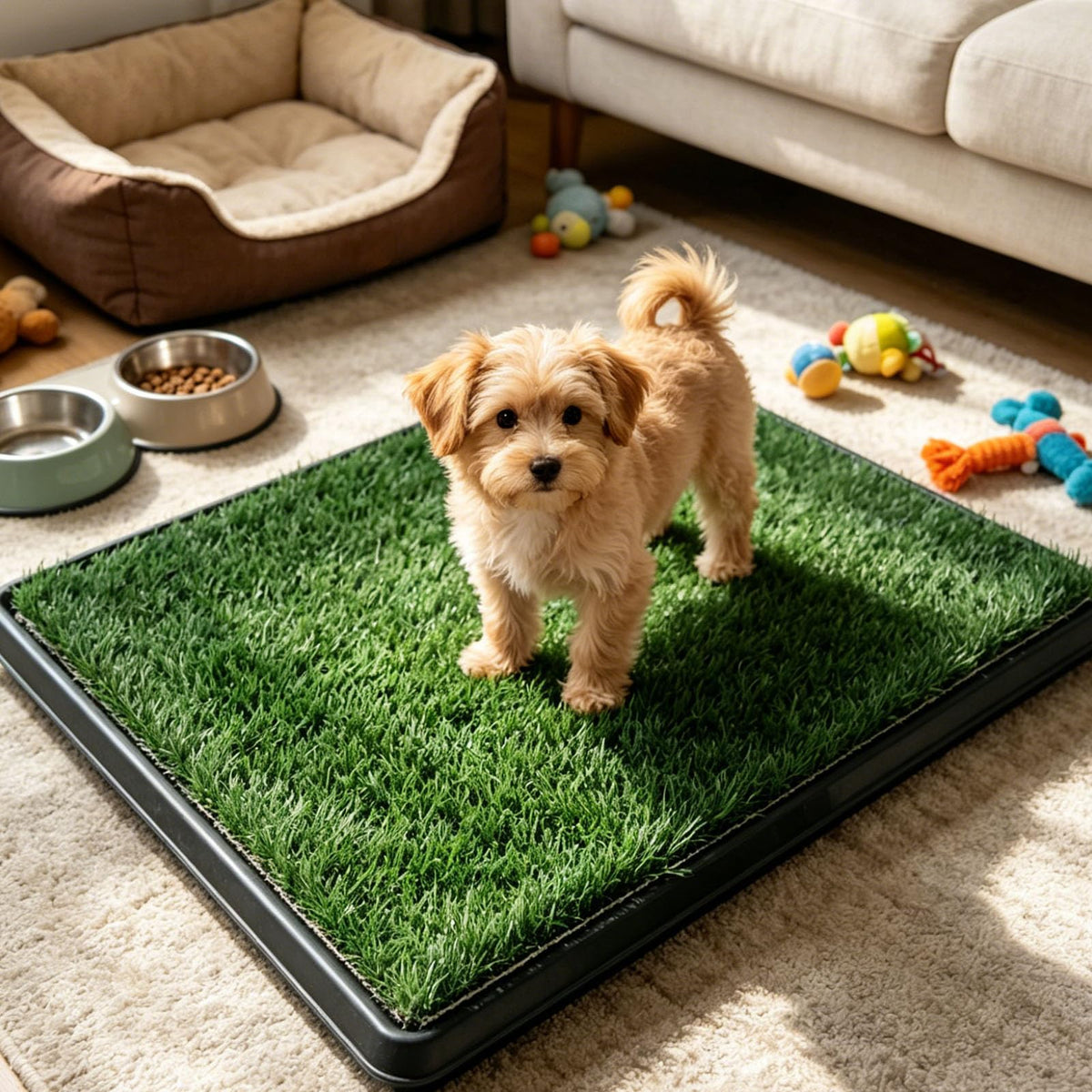 Dog Grass Pad with Tray, 25 x 20 inch F616380