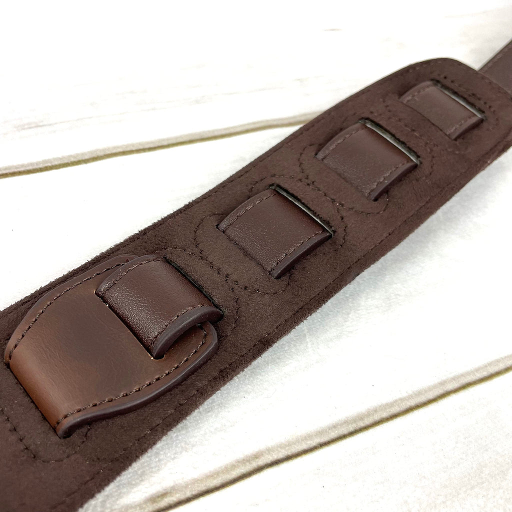 Sunburst Finish Guitar Strap with Pick Pockets & Padded Velour Back C829