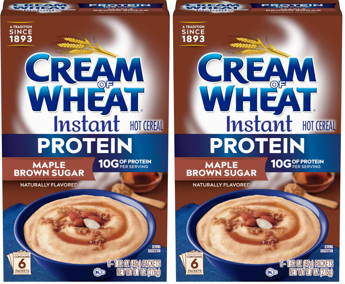Instant High Protein Hot Cereal, Maple Brown Sugar, 12 Packets G39404