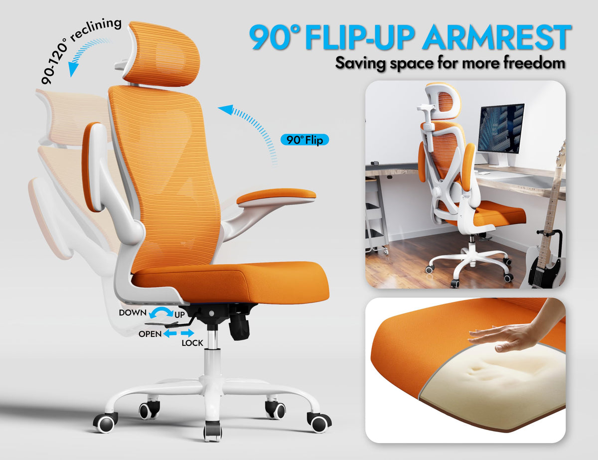 Ergonomic Mesh Office Chair with Headrest I38340