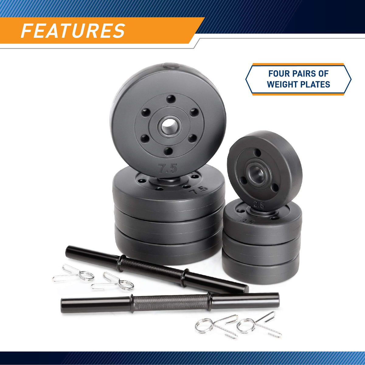 40 lbs Adjustable Dumbbell Set U197