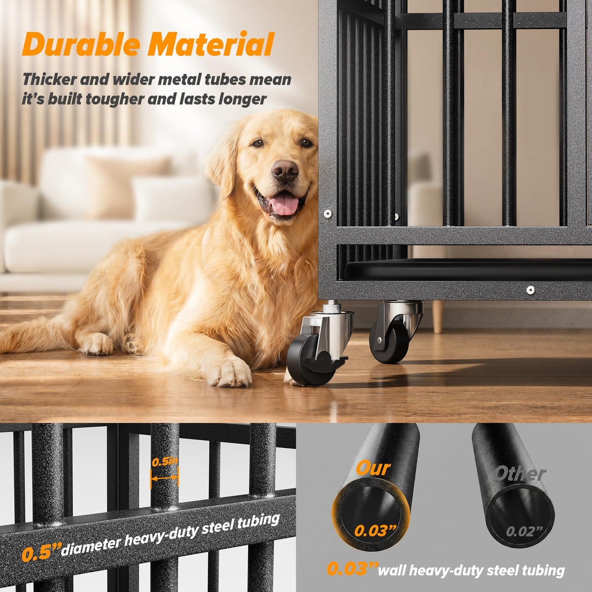 48 Inch Heavy Duty Dog Crate J894016