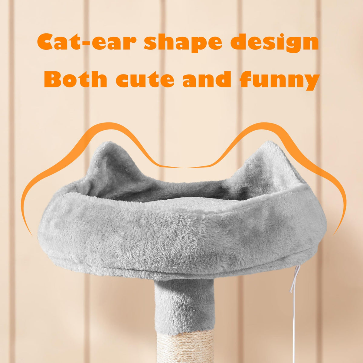Tall Cat Tree with Condo Scratching Post D406694
